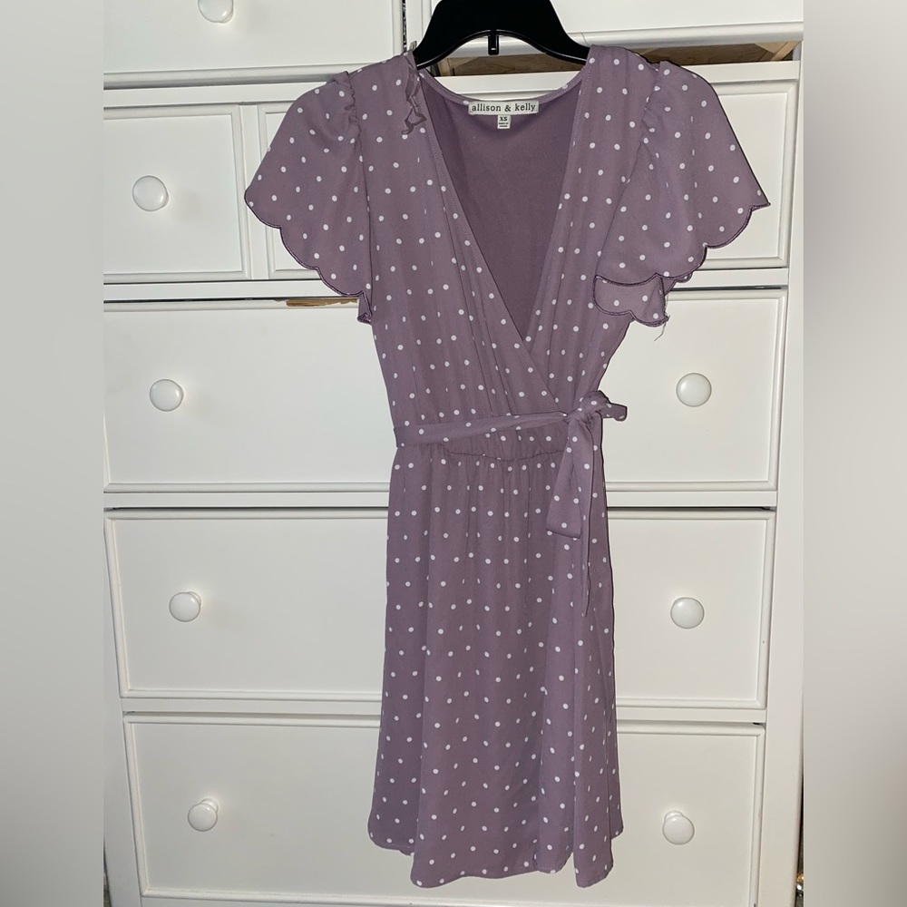 Mini polka dot dress